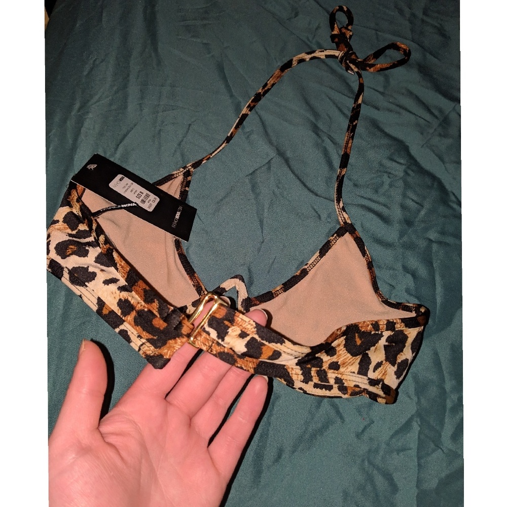 NWT Cheetah Print Cheeky Underwire Bikini Sold Out - Picture 6 of 6